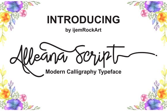 Alleana Script Font: A Modern Choice for Brand Identity