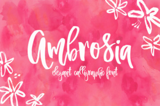 Ambrosia Script Font for Handmade Crafts