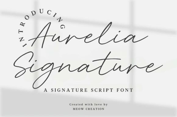 Aurelia Signature Font: Elevating Campaign Visuals