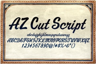 AZ Cut Script Font for Modern Web Design