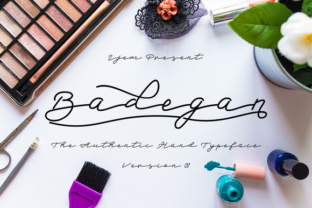 Badegan Script Font: A Designer’s Branding Test