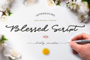 Blessed Script Font for Modern Editorial Design