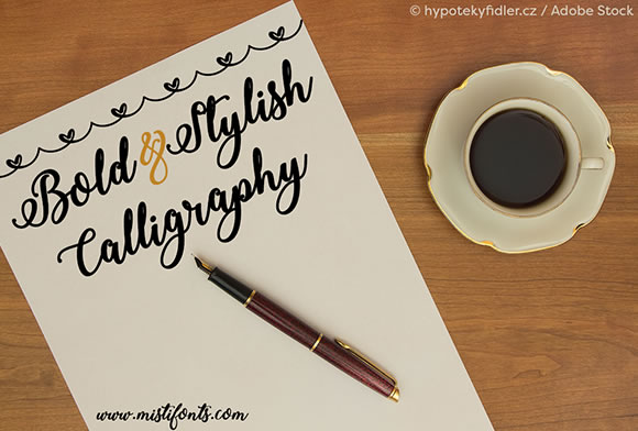 Bold Stylish Calligraphy Font for Small Business Branding