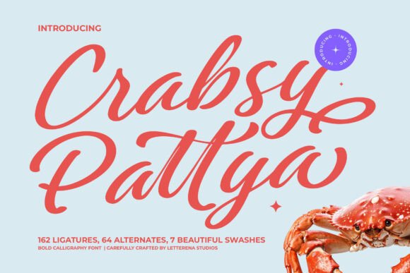 Crabsy Pattya Font Review for Web Design