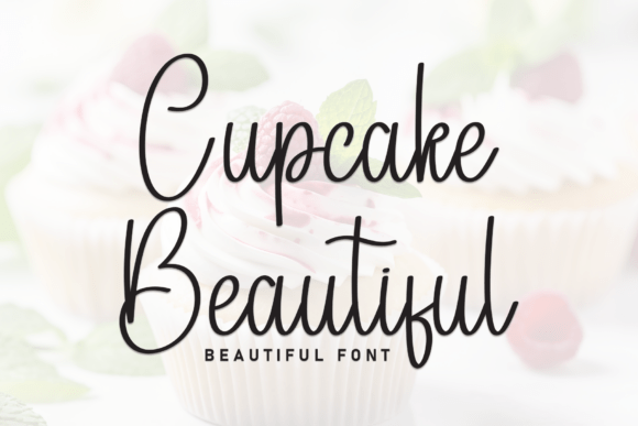 Cupcake Beautiful Font: Elegant Script for Editorial Design