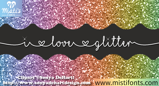 I Love Glitter Font: A Web Designer’s Layout Review