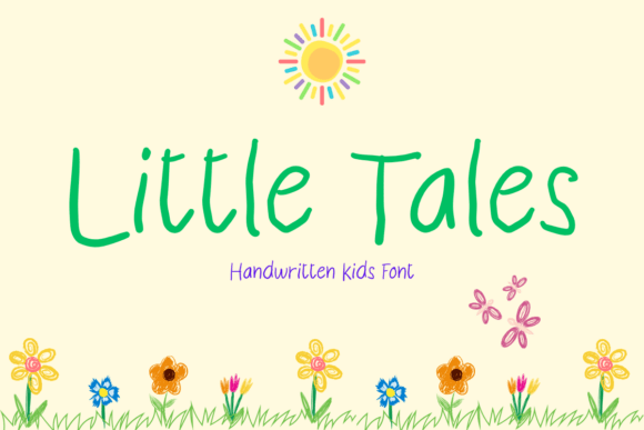 Little Tales Font: A Handwritten Typeface for Editorial Warmth