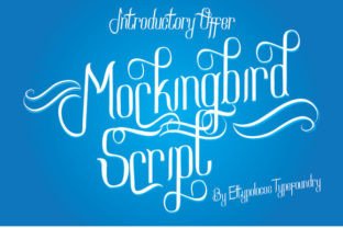 Mockingbird Script Font for Handmade Products