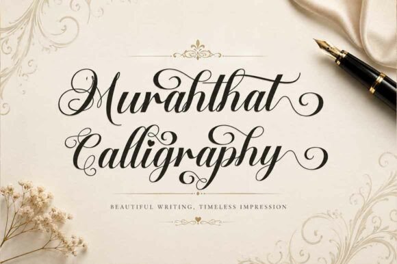 Murahthat Calligraphy Font: Elevating Small Business Branding