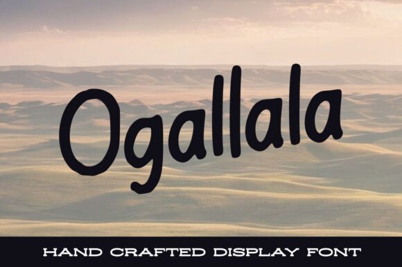 Ogallala Font: Organic Handwritten Style for Editorial Design