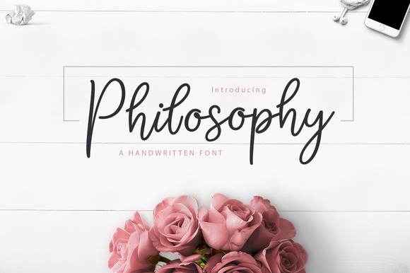 Philosophy Script Font for Handmade Labels