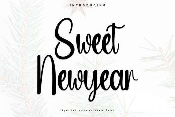 Sweet Newyear Font: Handwritten Style for Web Design