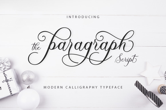 The Paragraph Script Font for Elegant Handmade Labels